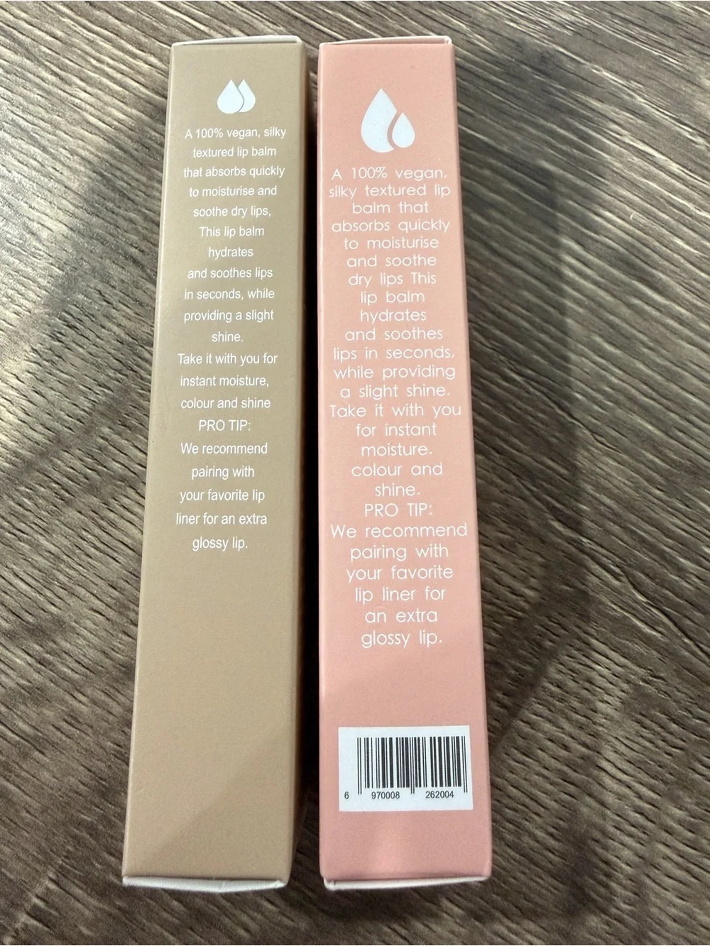 2 x Miami Cosmetics Lip Balm Butter - Vanilla & Birthday Cake NEW